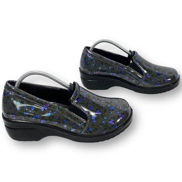 Easy Works By Easy Street Non-Slip Work Clogs Women's 11M Floral Leeza Shoes - Picture 3 of 10